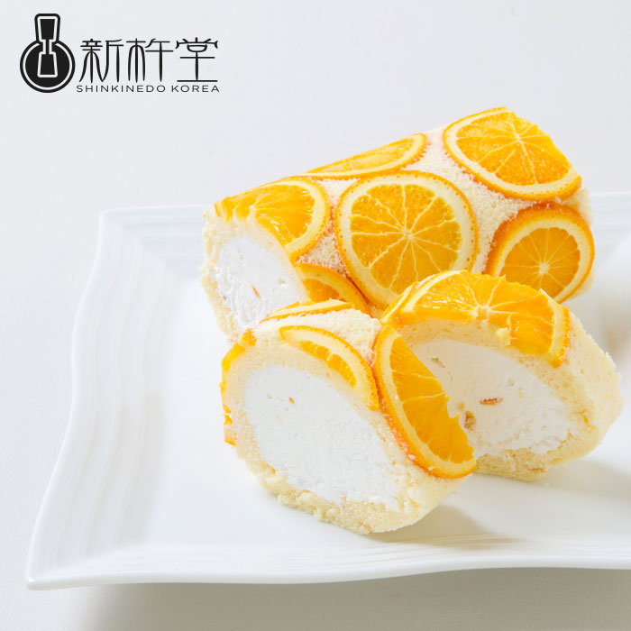 [선물베스트] 오렌지 생크림 롤 케이크 350g / 일본 수제 프리미엄 디저트 이미지 7