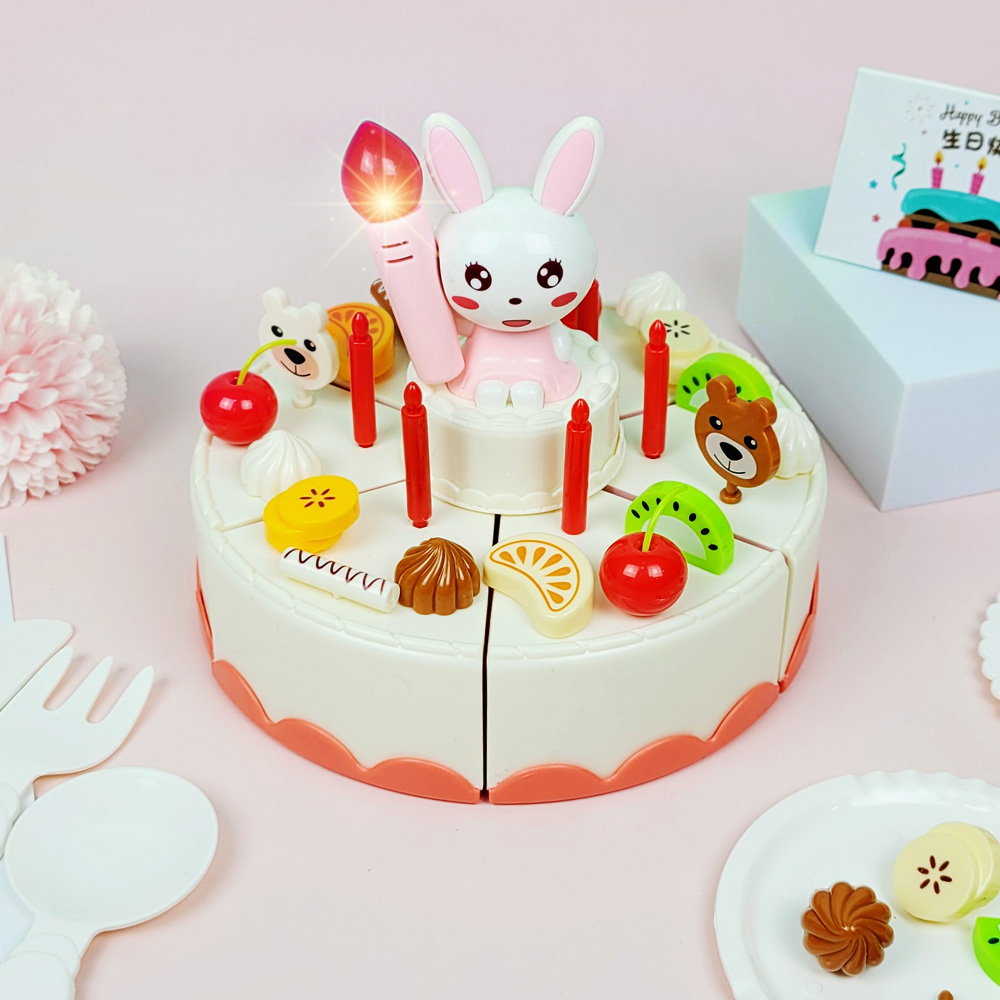 자체음원 2곡 수록된 DIY 멜로디 역할놀이 생일 케이크 장난감 - 상세 이미지 3