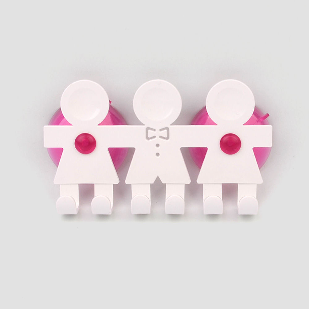 칫솔걸이대 접착식 칫솔꽂이 부착식 흡착식 칫솔걸이 3칸 - 상세 이미지 4