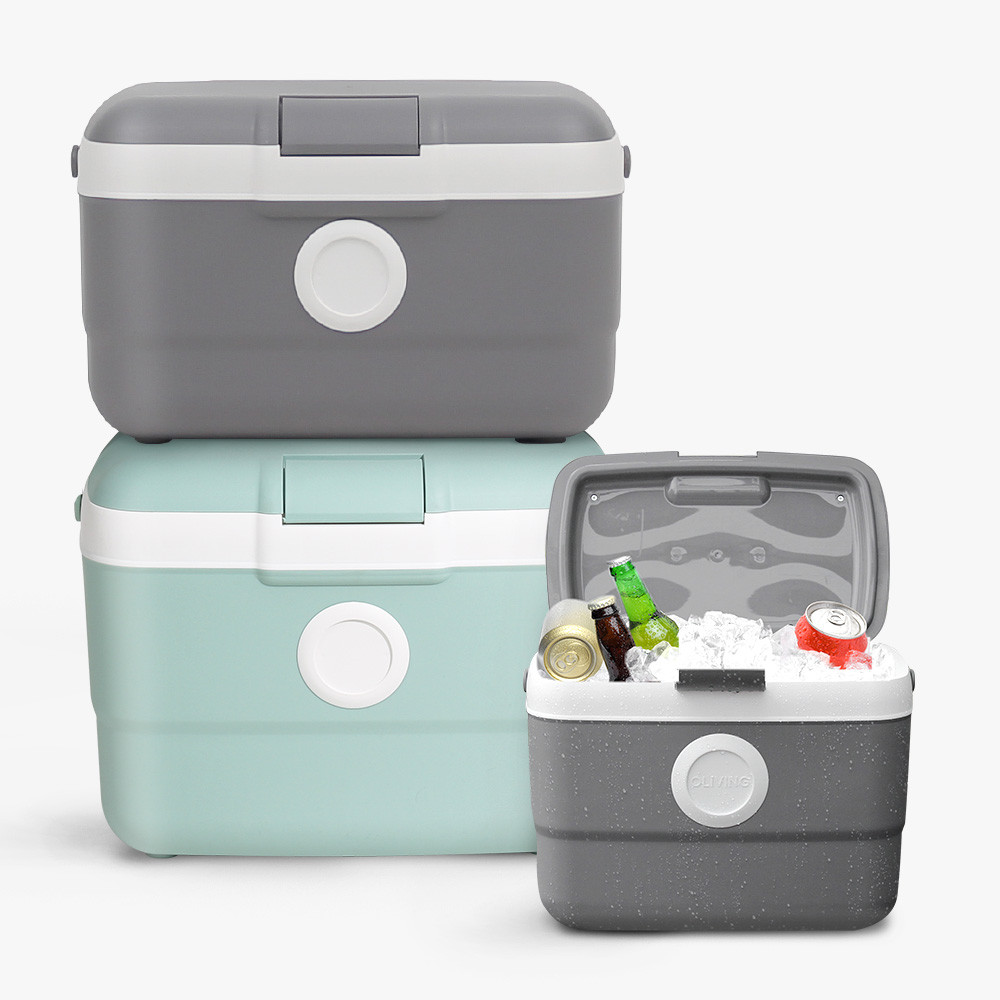 캠핑 차량용 차박 쿨러백 런치백 보온 보냉 낚시 도트 아이스박스 25L