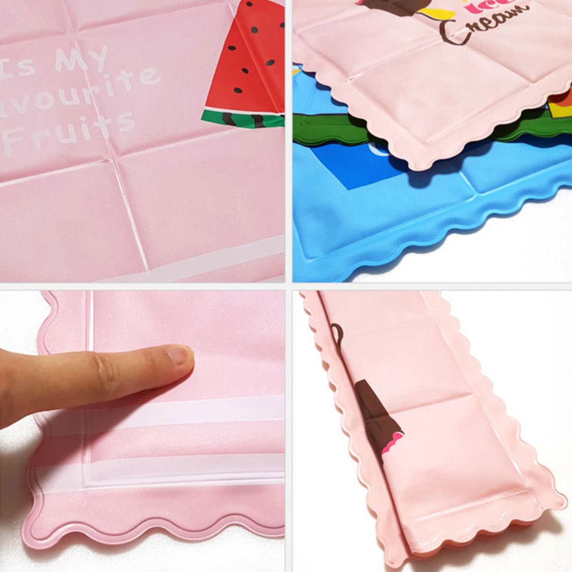 여름용 통풍 냉 아이스 젤 젤리방석 사각 쿨 방석 의자 쿨 매트 패드 사무실 시트