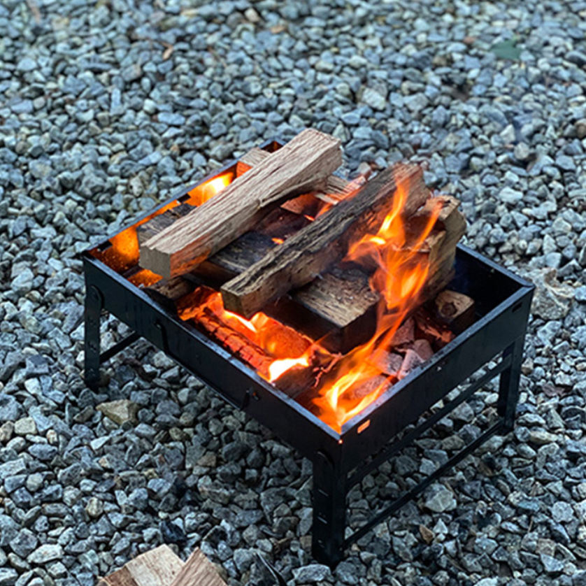 혼캠 소형 불멍 화로대 미니 캠핑용 그릴 글램핑 모닥불 바베큐 구이기 숯화덕 야외용 그릴