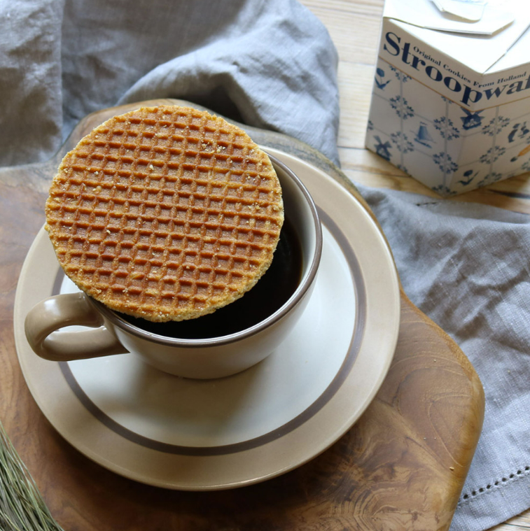 네덜란드 오리지널 스트룹와플 시나몬 미니 스틱 와플 디저트 세트