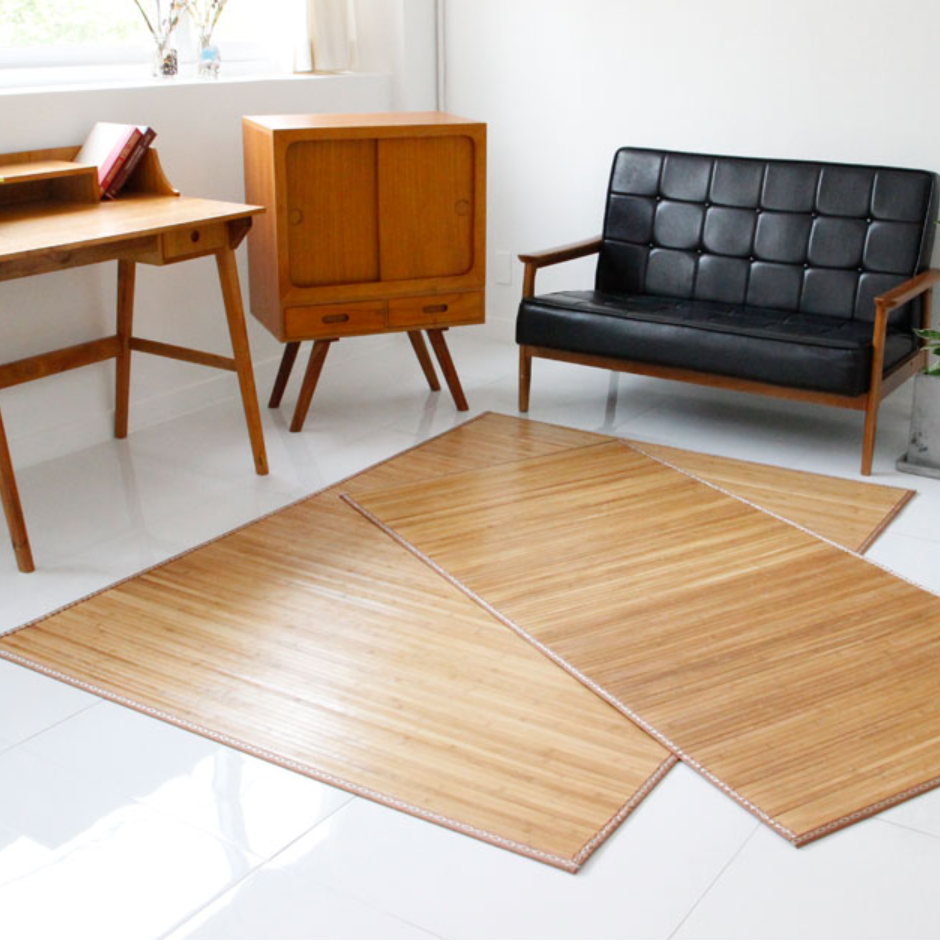 여름거실매트 대나무카페트 대나무장판 대나무러그 찜질방 깔개 침대용 돗자리 왕골