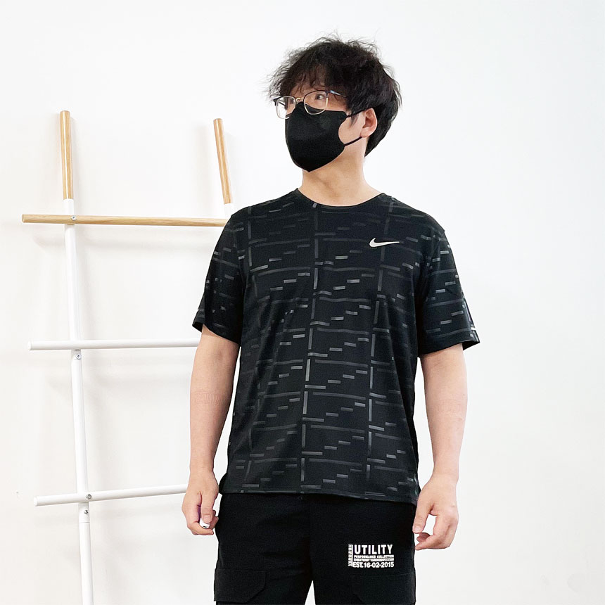 [오늘출발] 나이키 드라이핏 UV 런 디비전 마일러 기능성 반팔 티셔츠 블랙, 2XL - 상세 이미지 2