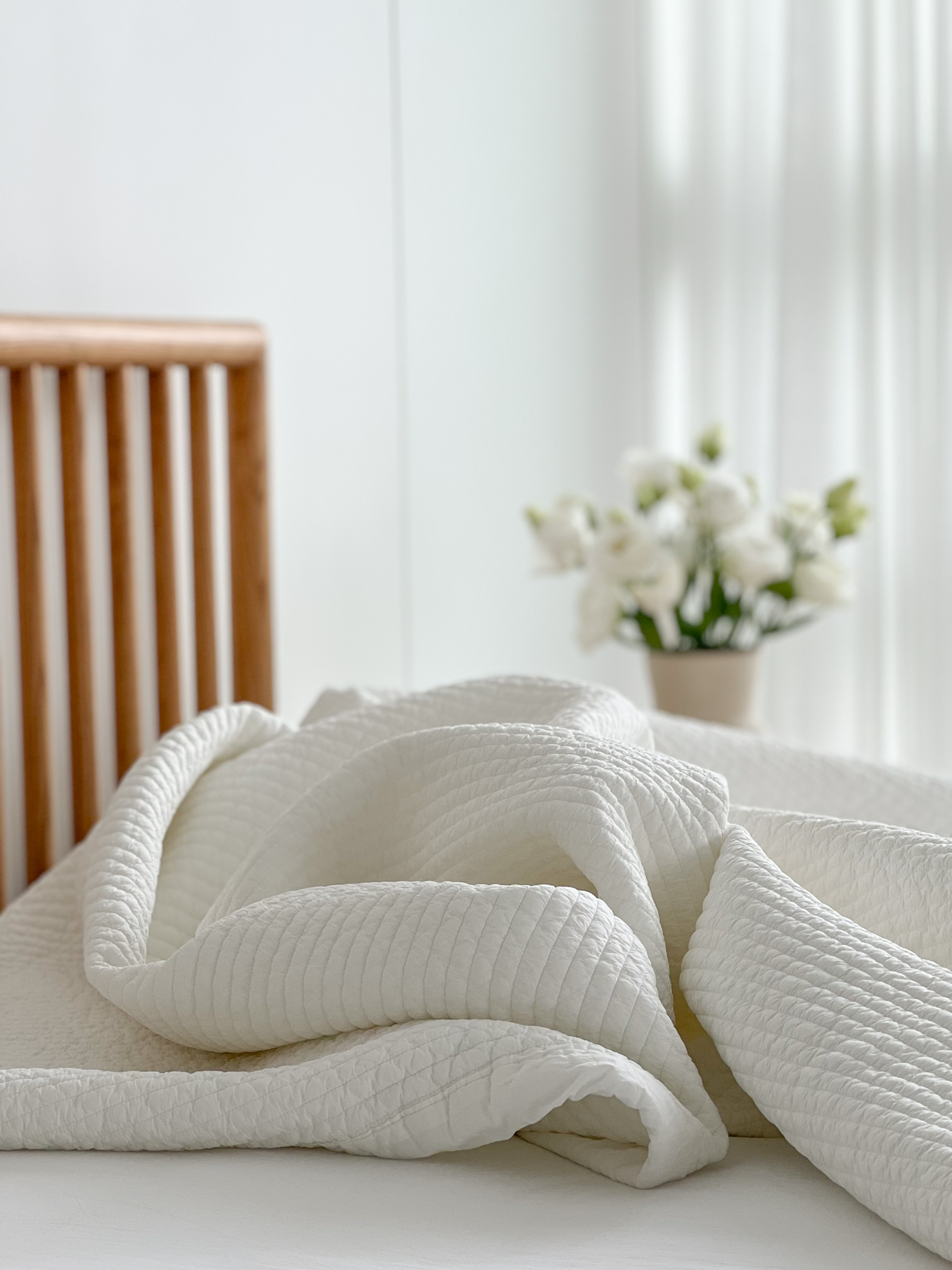 오가니크라프트 양면 100수 고밀도 순면 먼지없는 침대패드 SS