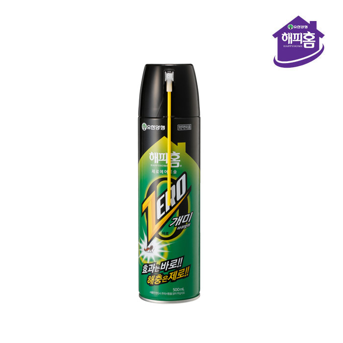 해피홈 제로 에어로솔 파워 / 개미 살충제 500ml - 상품 이미지