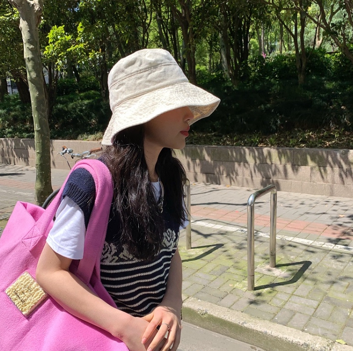여성 벙거지 챙모자 햇빛 자외선차단 챙넓은 모자 데일리 바캉스 여행 버킷햇 상세 이미지 31