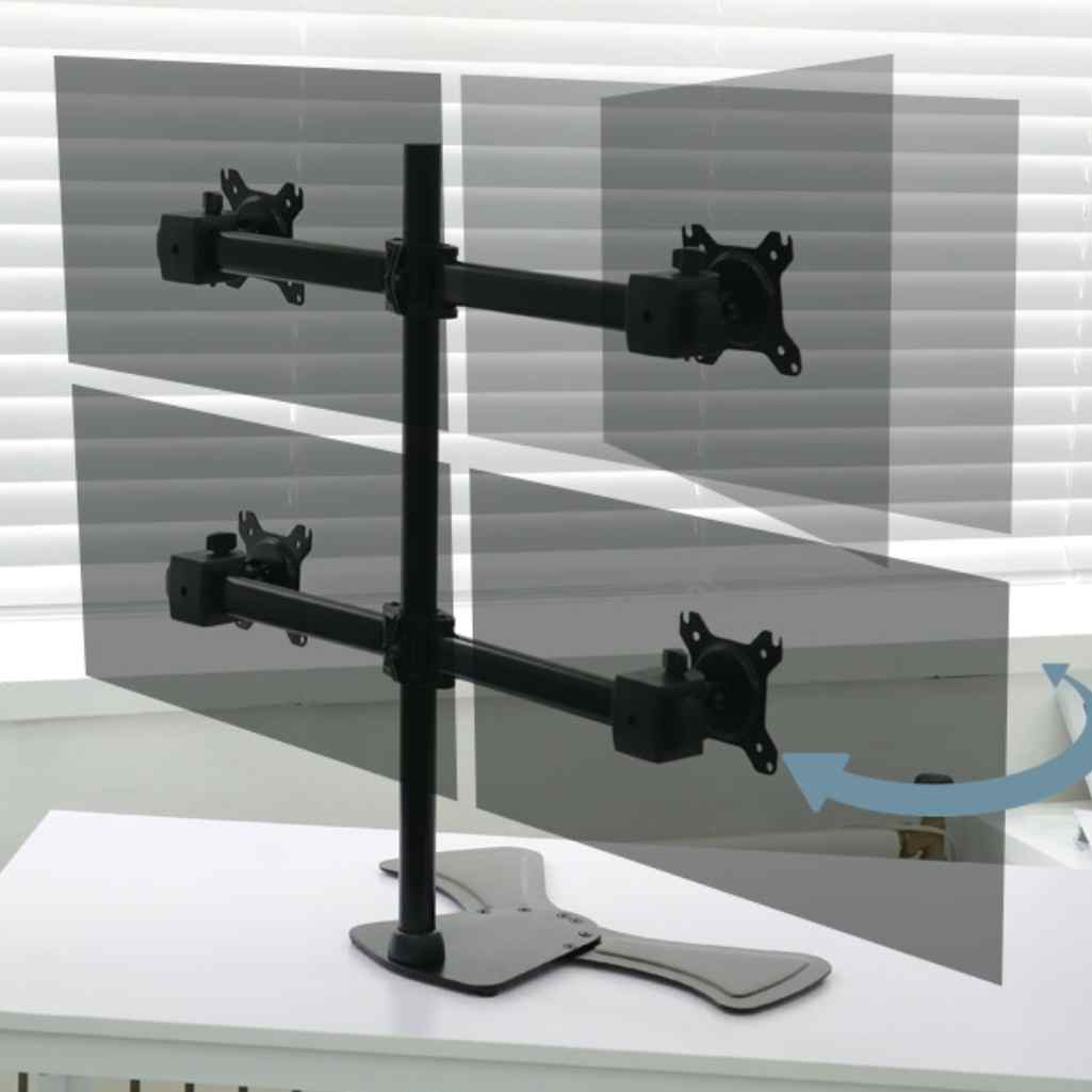 4대 다중 모니터 걸이 주식 모니터 암 스탠드 거치대 