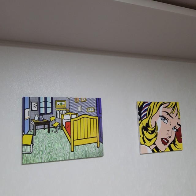 로이 리히텐슈타인 명화 그림 액자 정사각 캔버스 포스터 15종 20x20cm - 상세 이미지 5