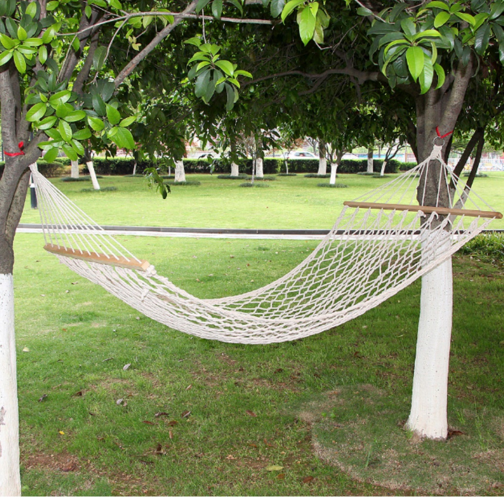 감성 캠핑용 해먹 의자 그물 침대 라탄 그물망 대형해먹 차박 가정용 실내용 북유럽 1인용