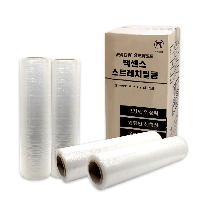 (할인특가)팩센스 스트레치필름 공업용랩 포장랩 15 mic 두께선택 포장용 랩 산업용 - 상품 이미지