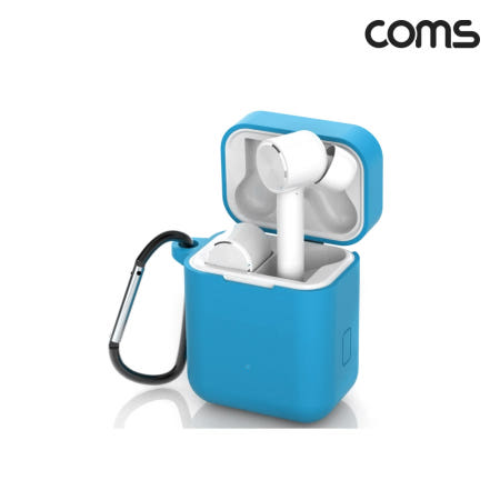 TB407 Coms 샤오미전용 에어닷 프로 2 실리콘 케이스 블루 Xiaomi Mi Airdots Pro 2