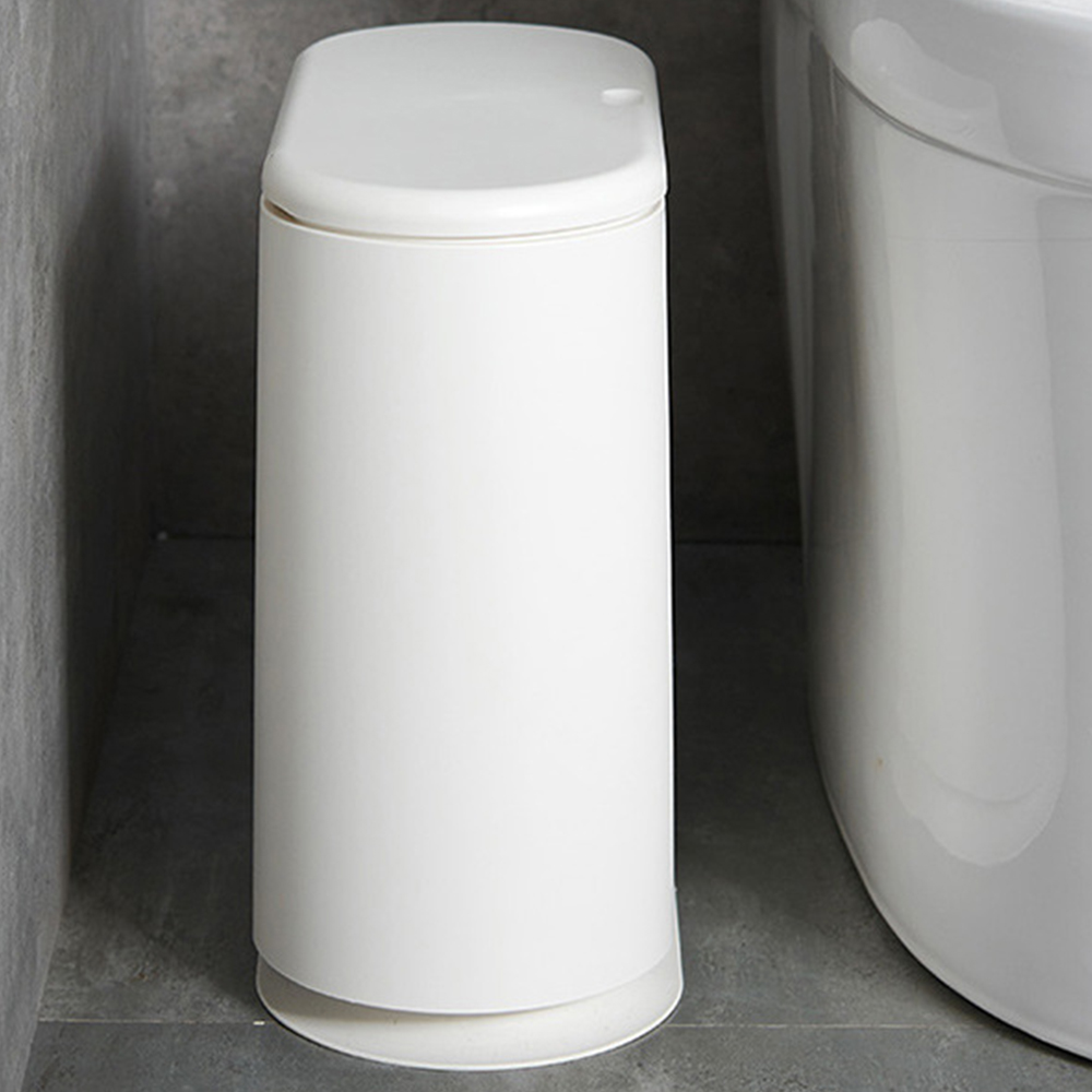 화장실 냄새차단 원터치 휴지통 틈새 종량제 쓰레기통 이미지 4