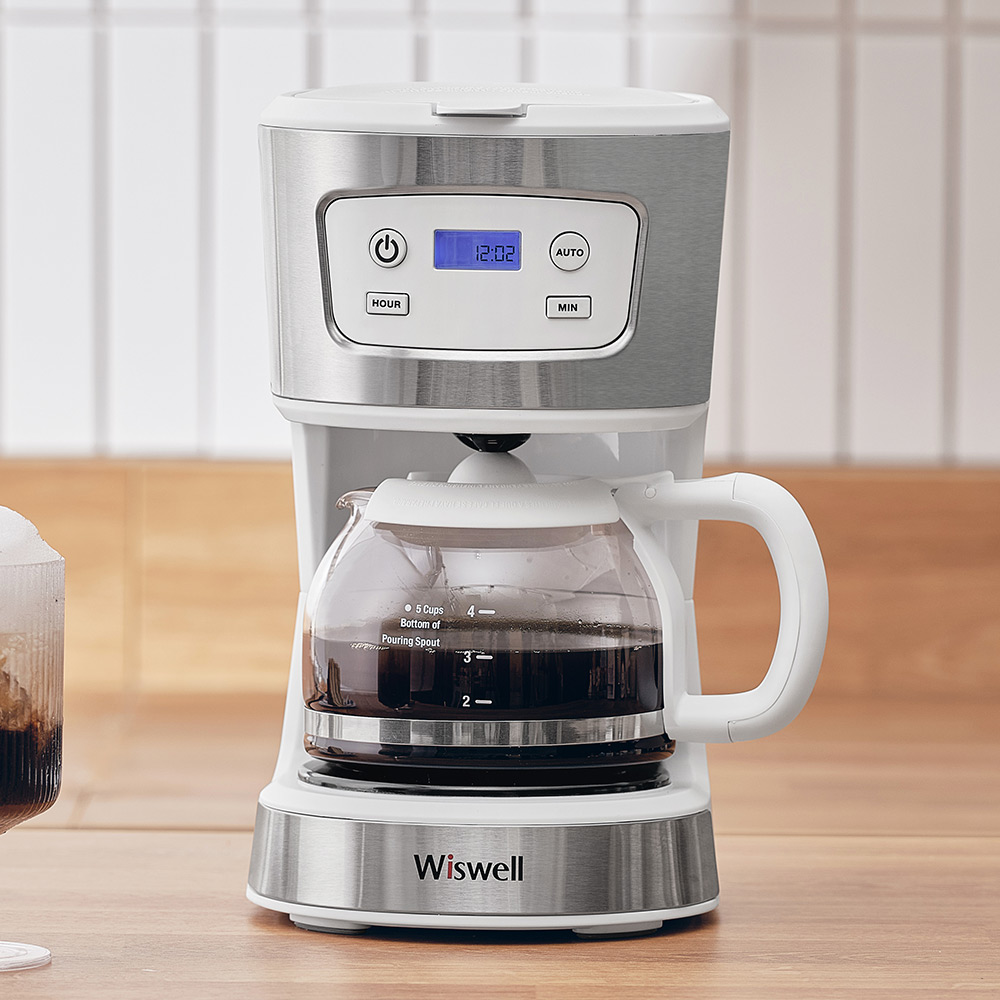 위즈웰 커피내리는기계 예약 커피 드립머신 내리기 가정용 머신 메이커 원두 WC1082W