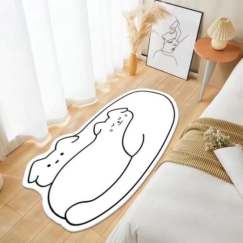 애니멀 발매트 러그 중형 강아지 거실 주방 욕실 침실 매트 - 상품 이미지