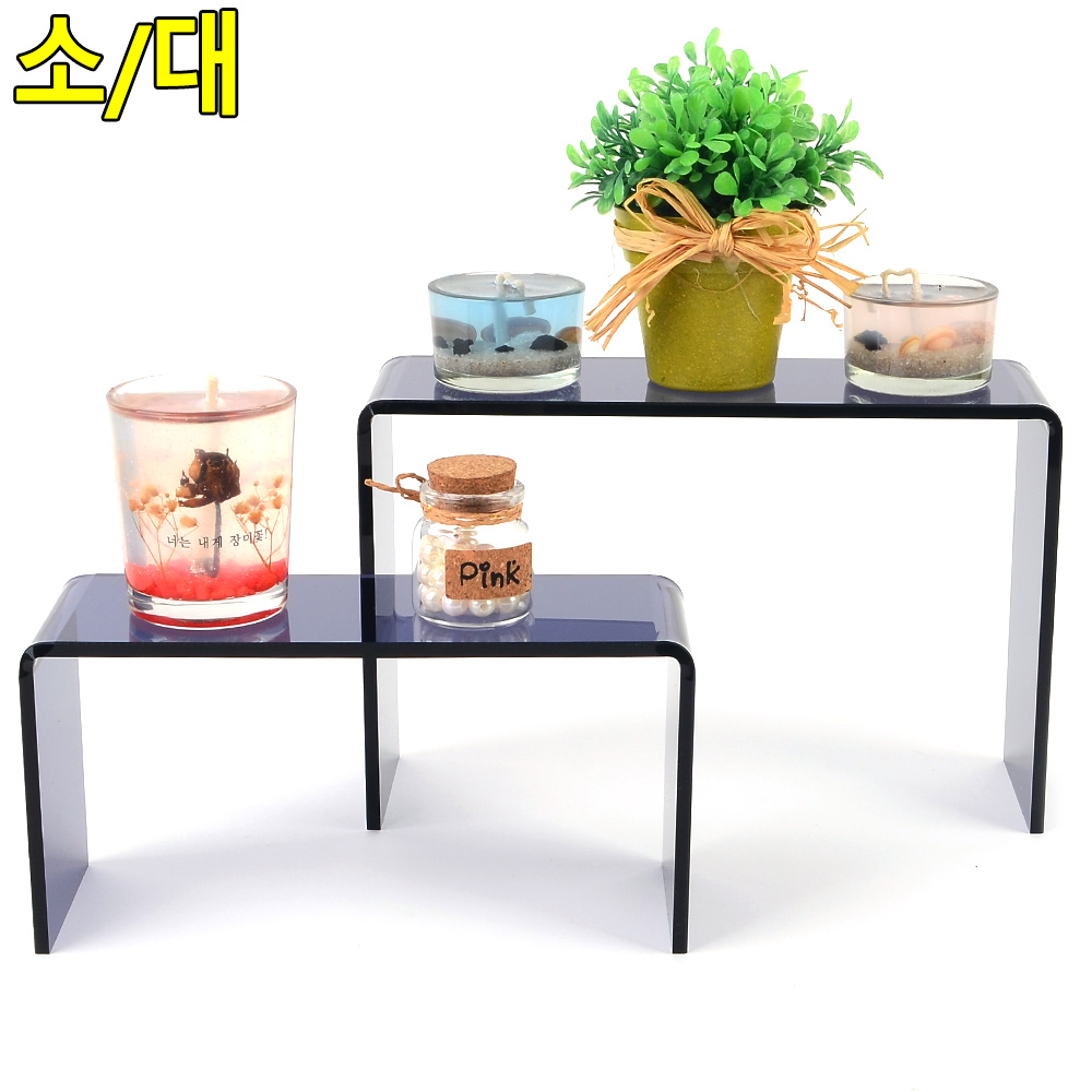 ㄷ자 아크릴 전시대 거치대 진열대 받침대 받침 선반 2종 - 상세 이미지 5