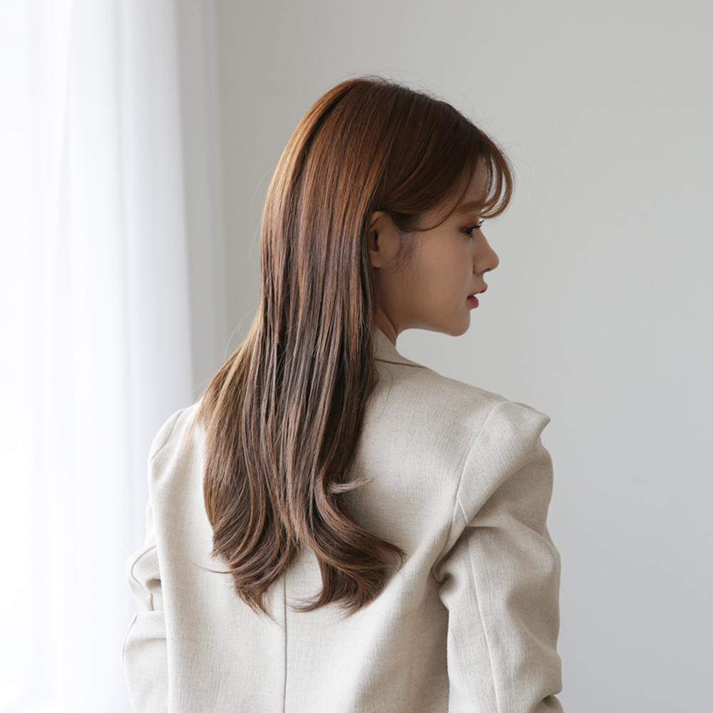 여자 긴머리 붙임머리 똑딱이 가발 씨컬 7피스 부분 헤어피스 - 상세 이미지 4
