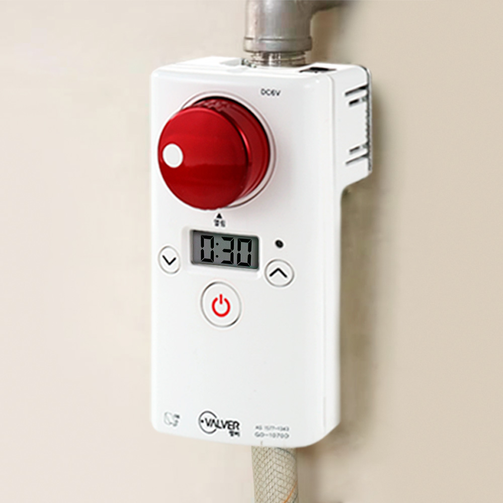 가시안 도시가스차단기 가스타이머 음성 스마트화재감지 쉬운배터리교체 BEST 밸버 GD-1070D