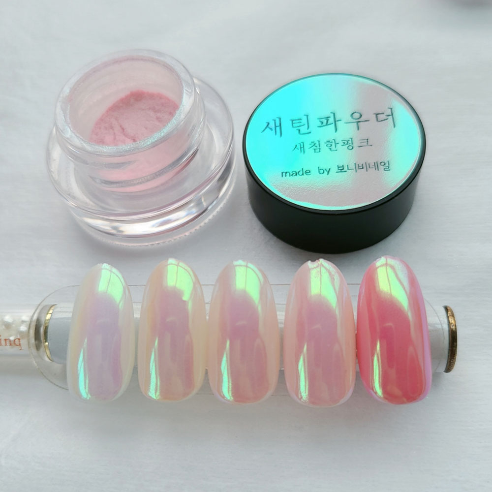 보니비 새침한핑크 새틴파우더 네일 파우더 - 상세 이미지 5
