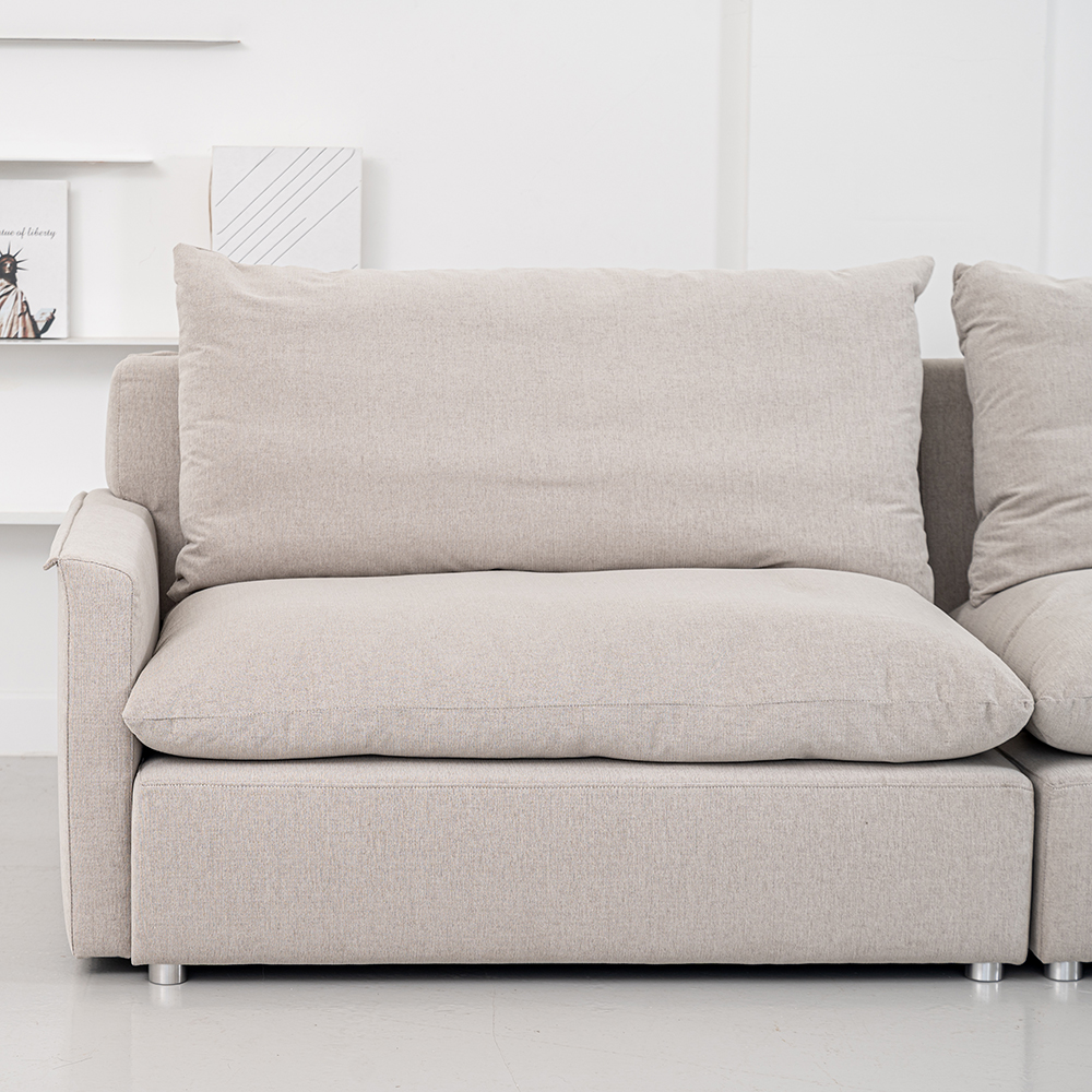 [패브릭소파] 감탄 구스 이지클린패브릭 쇼파 (100%구스,세탁가능)Ph.10 모듈소파