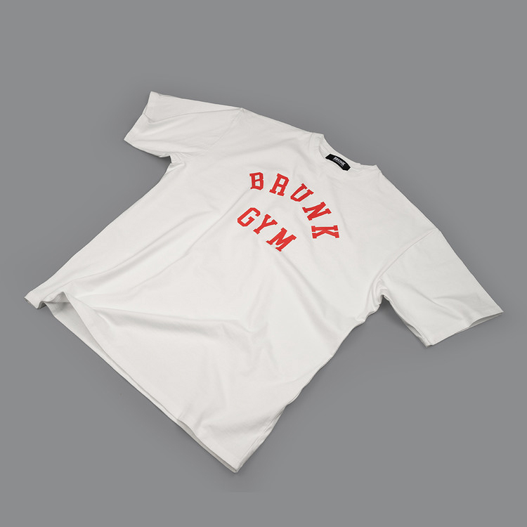 브렁크 헬스 오버핏 반팔 티셔츠 짐웨어 어깨 넓어보이는 옷 BRUNK - 상세 이미지 3