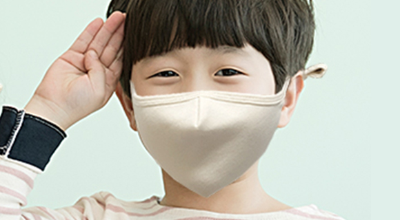 들꽃잠 어린이 유기농 면마스크 1개 (3세~10세) - 상세 이미지 4