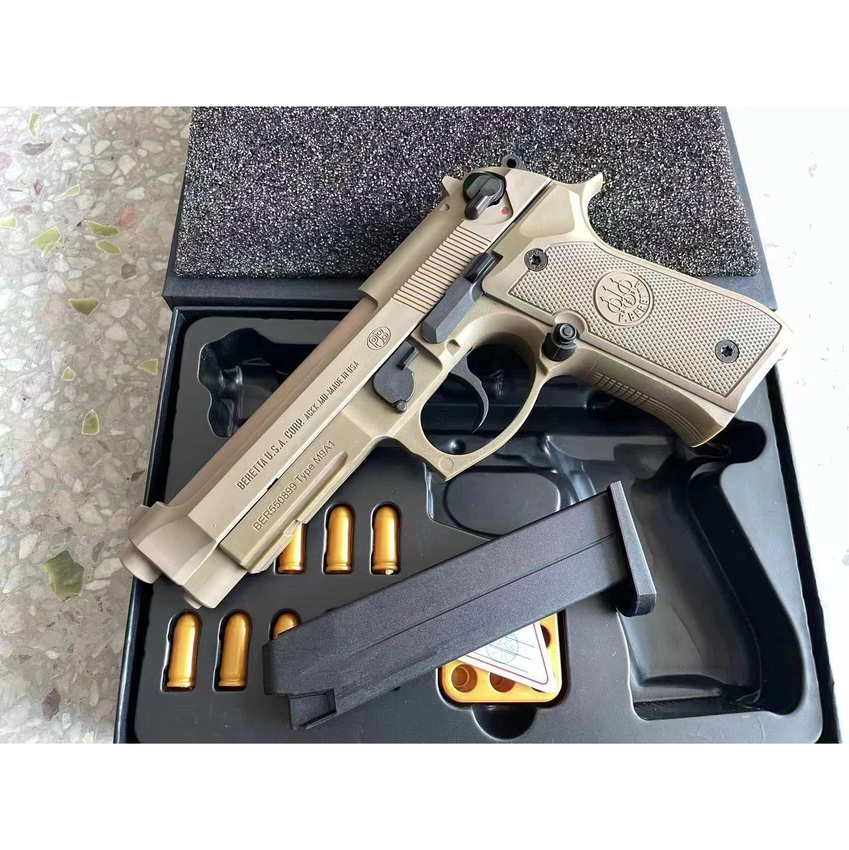 베레타 M9A1 92FS 무동력 블로우백 슬라이드스톱 탄피배출 핸드건 쉐도우2 USP - 상세 이미지 3