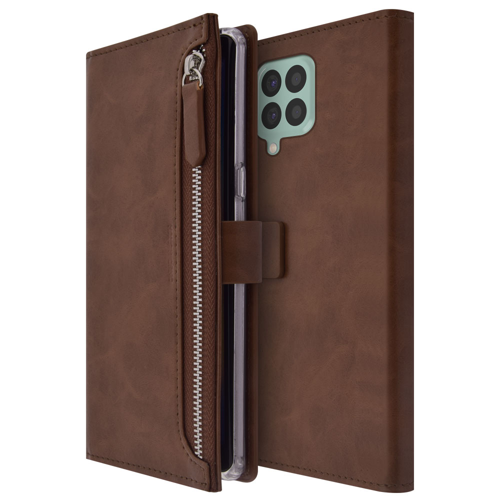 갤럭시 퀀텀3 M53 5G 지갑형 다이어리 케이스 레드 - 상세 이미지 2