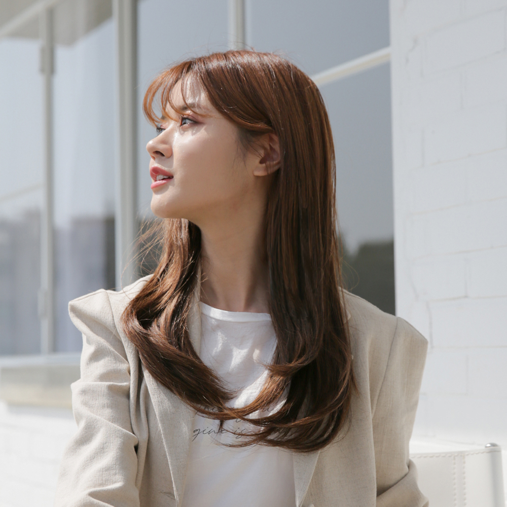 여자 긴머리 붙임머리 똑딱이 가발 씨컬 7피스 부분 헤어피스 - 상세 이미지 3