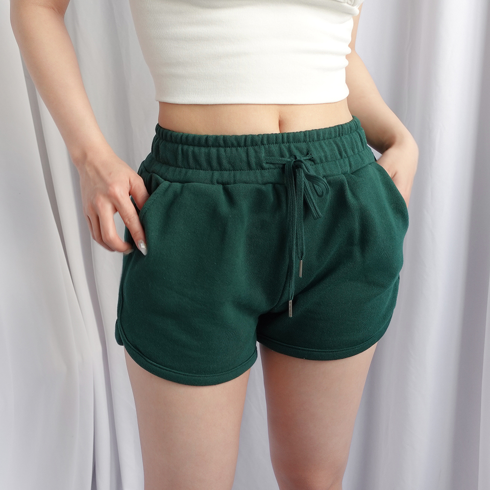쭈리 면 밴딩 기본 무지 반바지 트레이닝 숏팬츠 4color - 메인 이미지