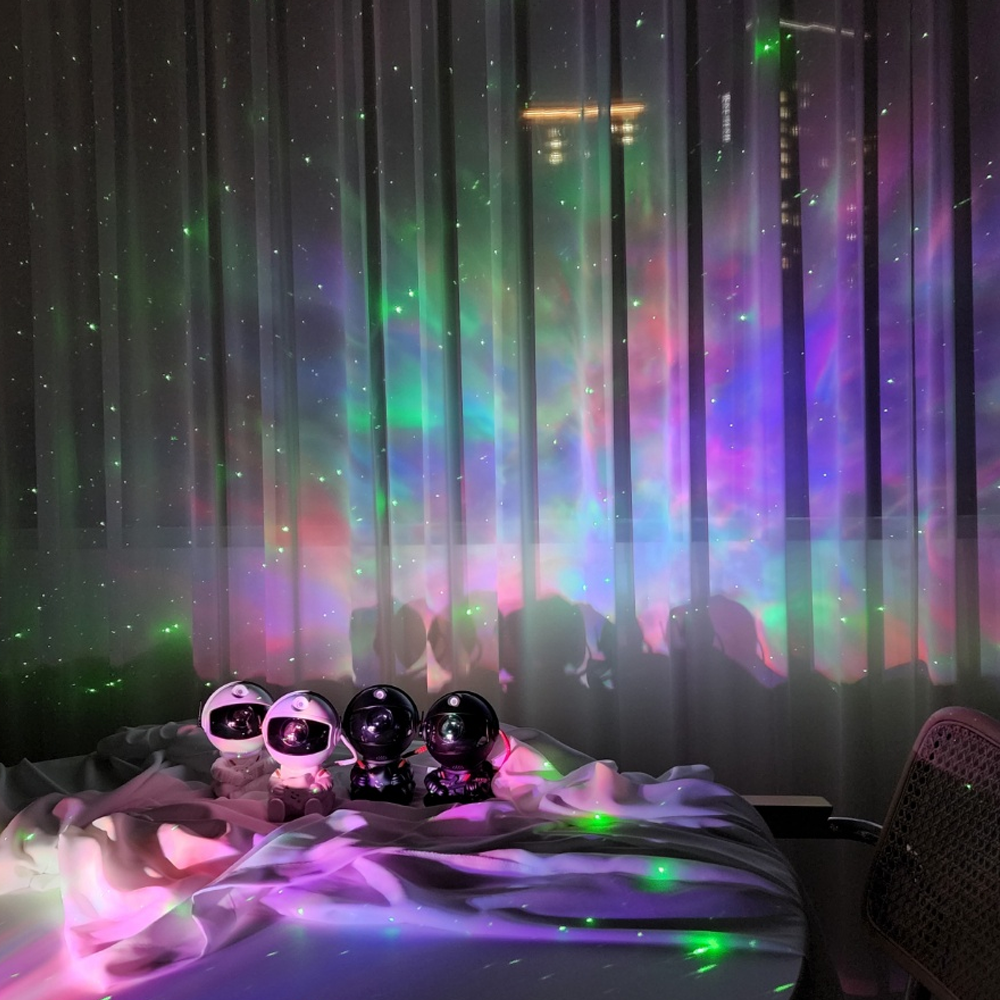 미니 오로라 무드등 우주인 조명 우주 천장 별 달 은하수 미러볼 집들이선물 수면등