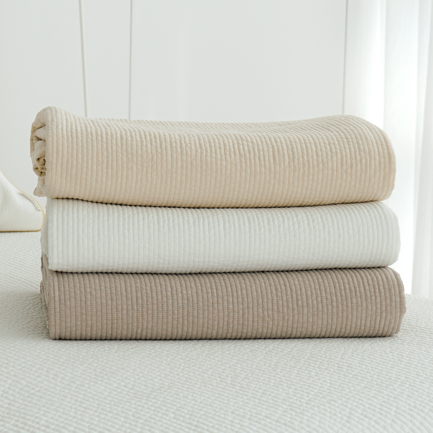 오가니크라프트 순면 피그먼트 누빔 항균 침대패드 SS