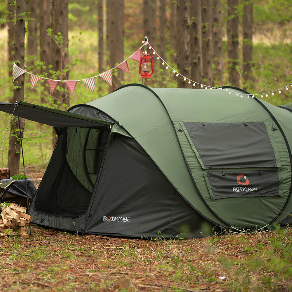 로티캠프 원터치 텐트 그늘막 캠핑 팝업 감성 비치 나들이 MBD5 탄