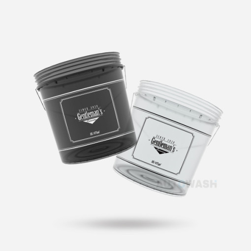 세차버킷 그릿가드 세트 젠틀맨 반투명 18L+오토워시 거름망