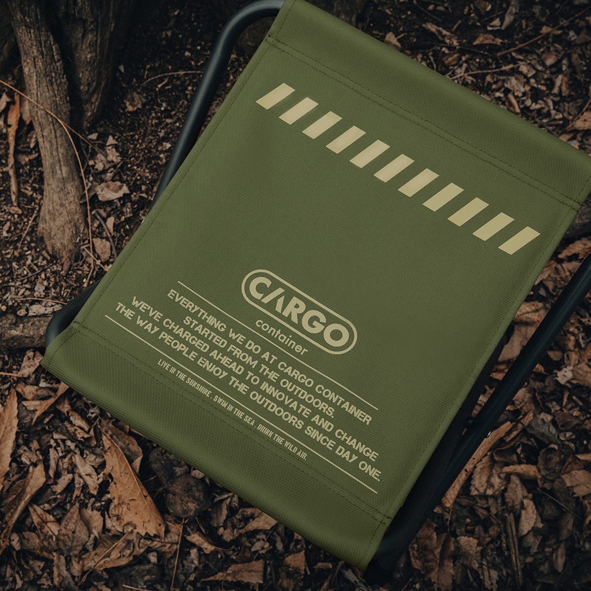 카고컨테이너 와이드 비비큐 폴딩 체어 바베큐 1+1 와일드카키