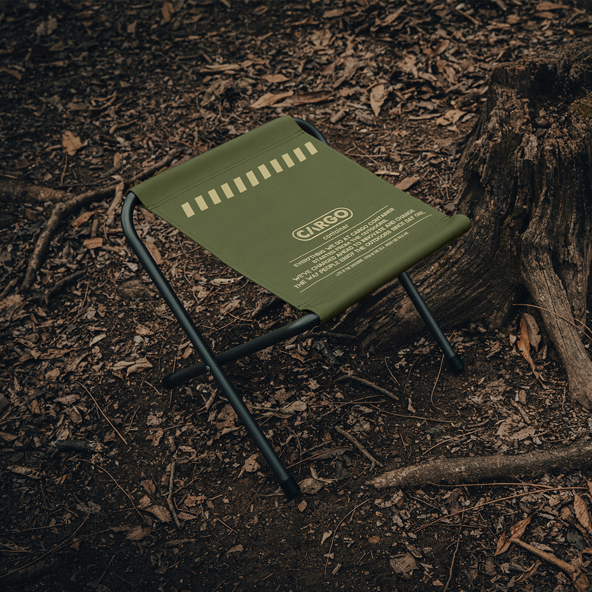 카고컨테이너 와이드 비비큐 폴딩 체어 바베큐 1+1 와일드카키