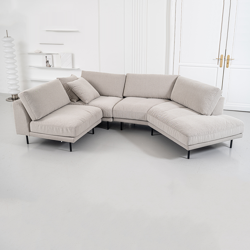 [패브릭소파]글러브 코너 이지클린패브릭소파 100% (방수, 커버분리가능) Ph.12 모듈소파