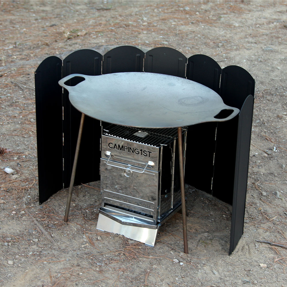 캠핑 블랙에디션 버너 바람막이 M 분채도장 화로대 30cm 이미지 8