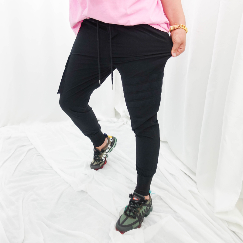 아이스 냉장고조거팬츠 냉감 쿨 카고조거팬츠 봄 여름 건빵바지 - 상세 이미지 4