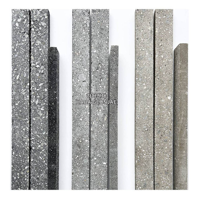 모노타일 롱와이드 500x40x18T 연브라운, 그레이, 블랙 / 하다건재 롱브릭타일