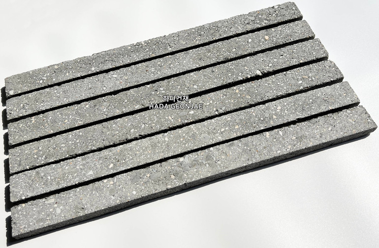 모노타일 롱와이드 500x40x18T 그레이 / 하다건재 롱브릭타일