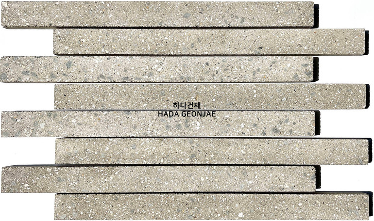 모노타일 롱와이드 500x40x18T 연브라운 / 하다건재 롱브릭타일