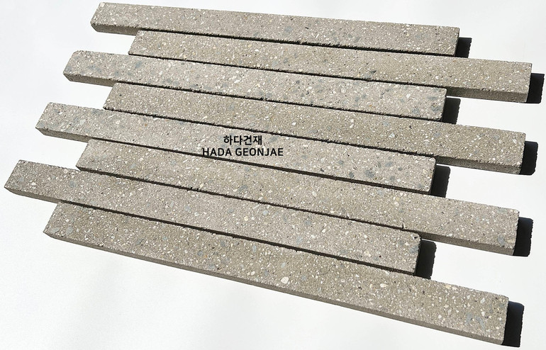 모노타일 롱와이드 500x40x18T 연브라운 / 하다건재 롱브릭타일