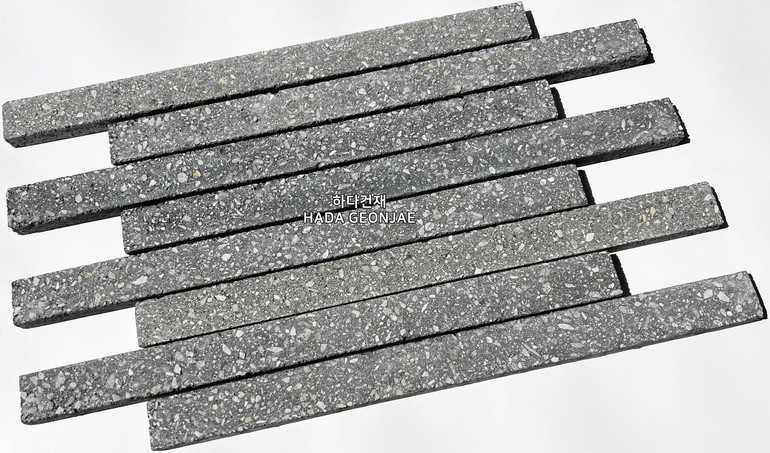 모노타일 롱와이드 500x40x18T 블랙 / 하다건재 롱브릭타일