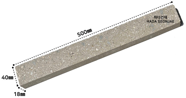 모노타일 롱와이드 500x40x18T 연브라운 / 하다건재 롱브릭타일
