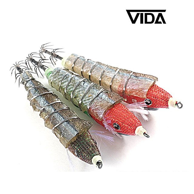 비다컴퍼니 스퀴드원 라이브 S 삼봉에기 낙지 레드화이트 - 상세 이미지 3