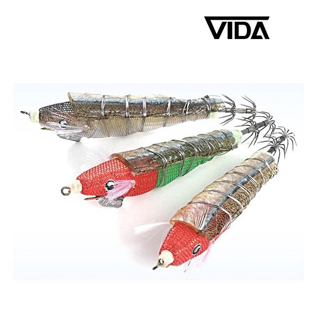 비다컴퍼니 스퀴드원 라이브 S 삼봉에기 낙지 레드화이트 - 상세 이미지 2