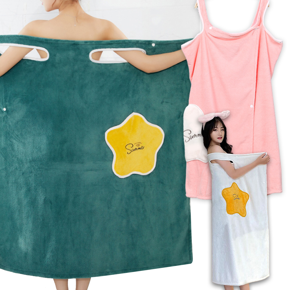 목욕가운 여름샤워 3초 호텔 골프 샤워 목욕 가운 80cm - 상품 이미지