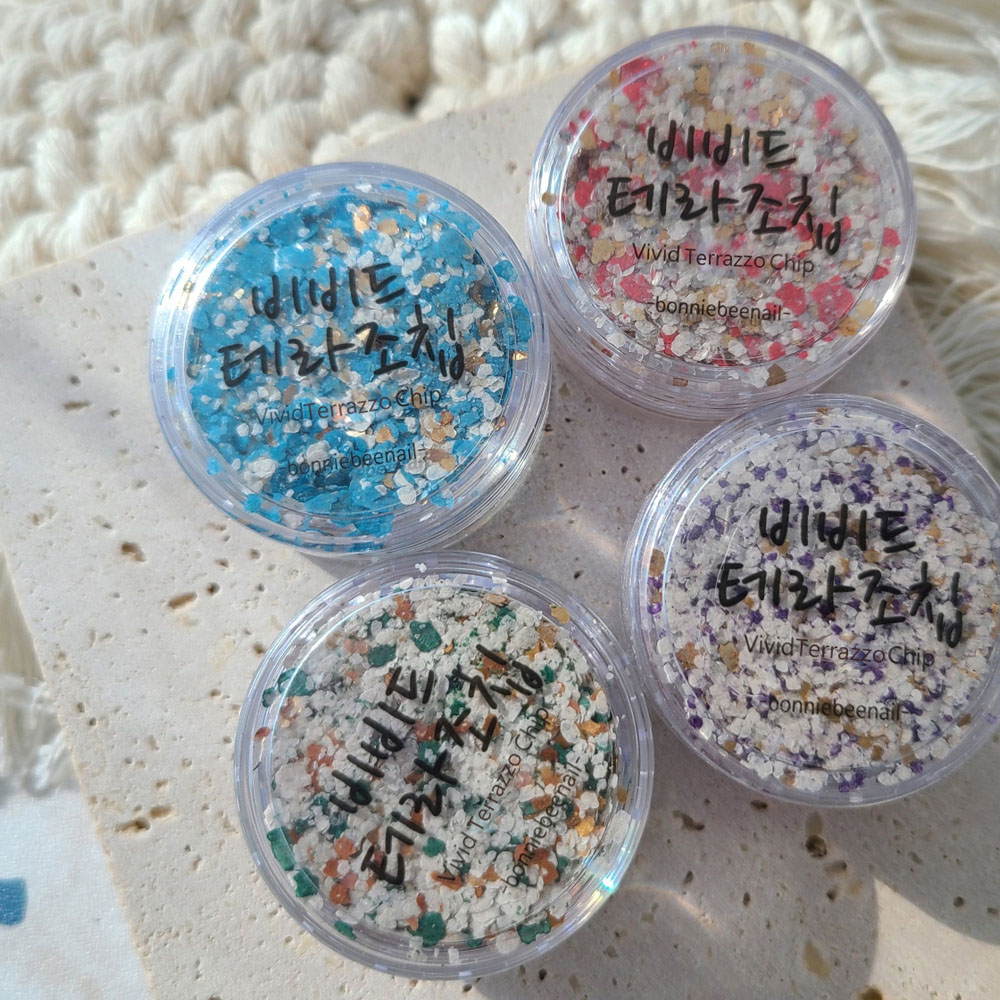 보니비 비비드테라조칩 4종 테라조 네일 글리터 - 상세 이미지 2